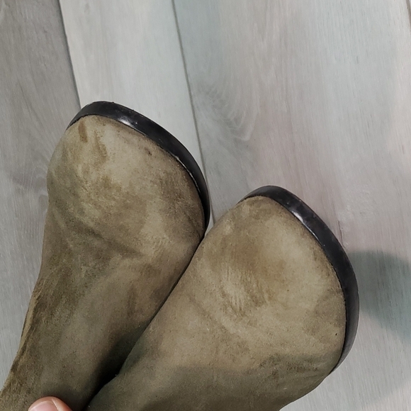 Sam Edelman Petty Green Womens Suede Heels Boots shoes sz 8 - Picture 4 of 13